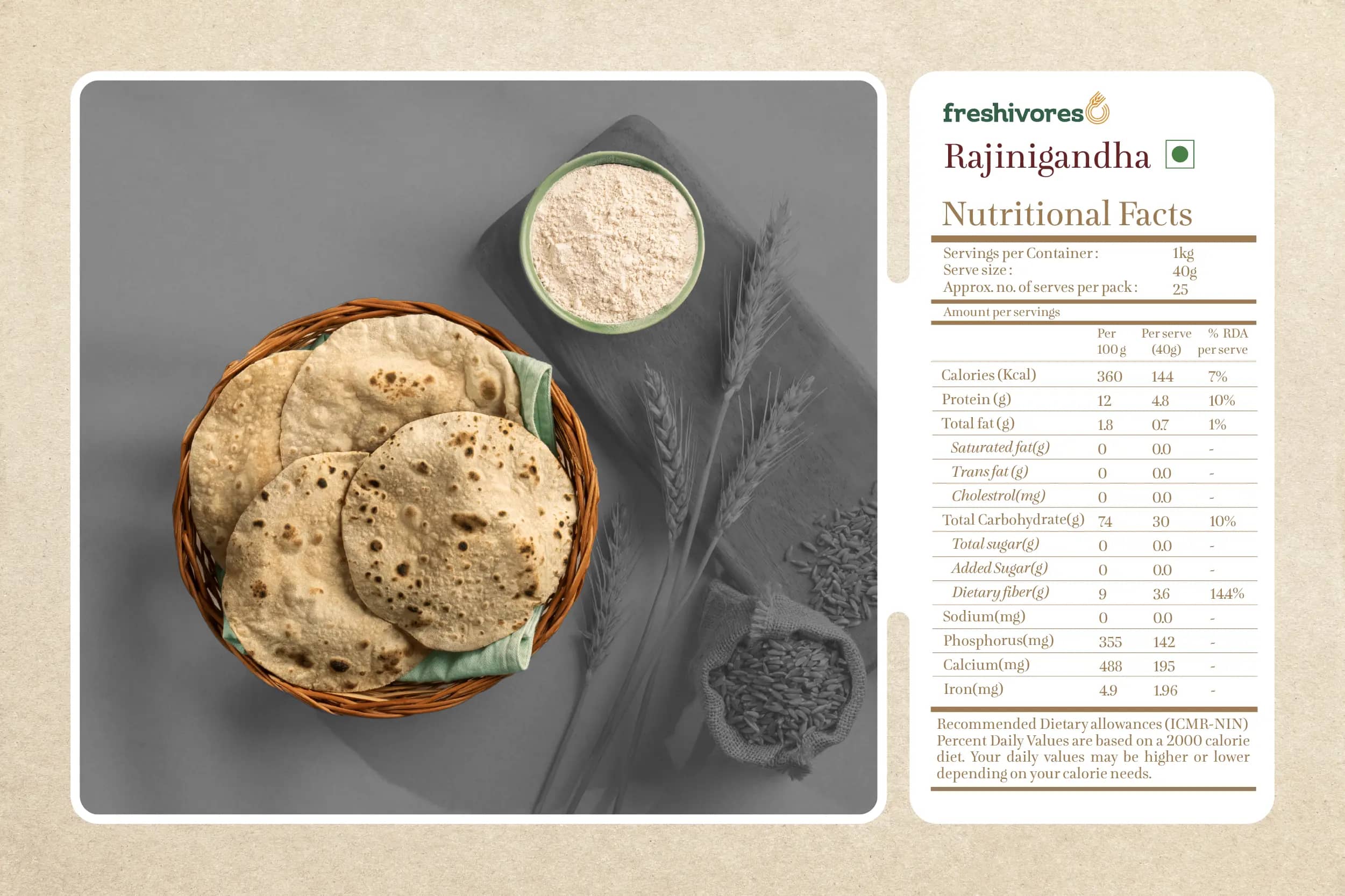 Rajinigandha-Premium Sharbathi Wheat Flour