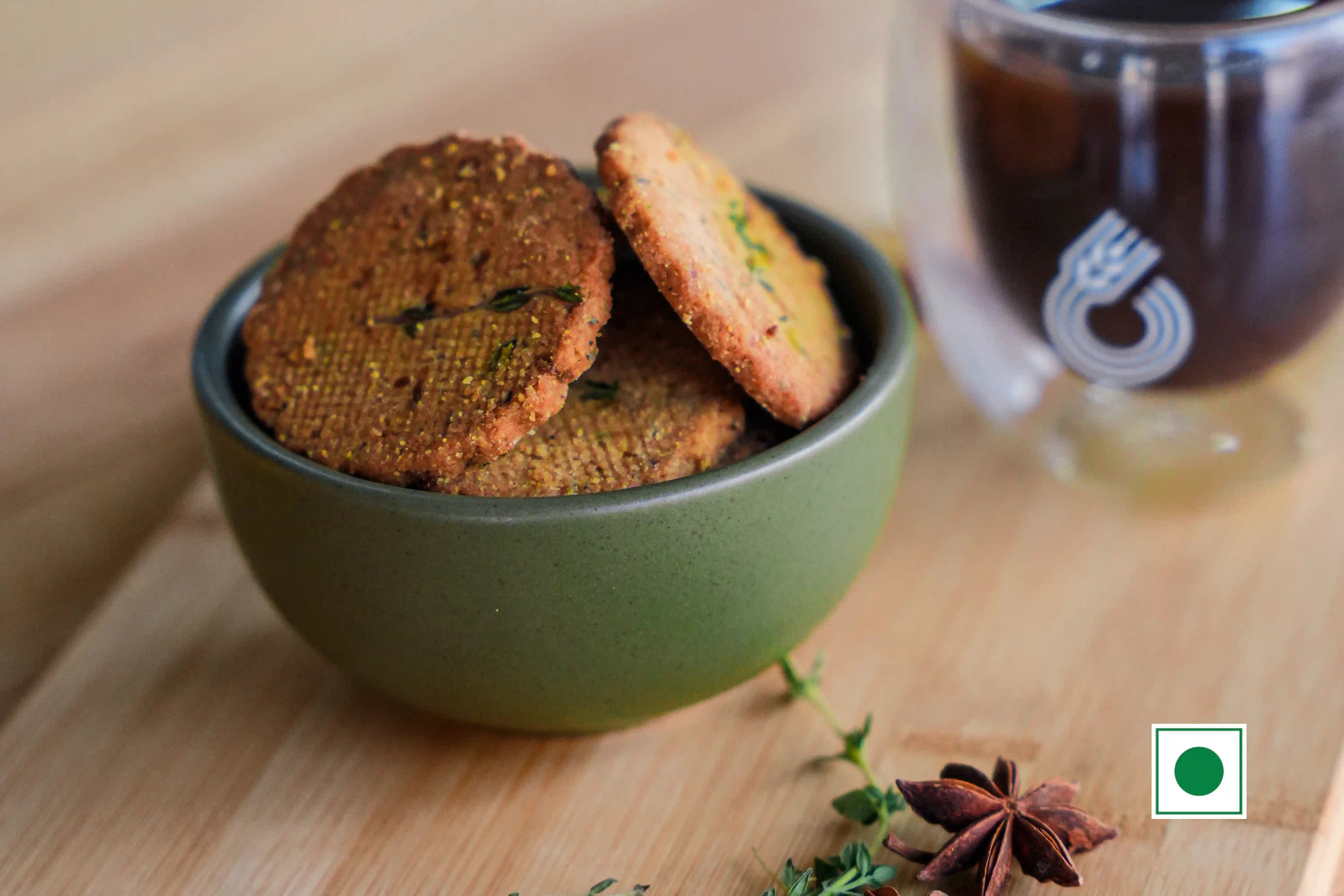 Mint Thyme Cookies-Freshivores Flour Mill